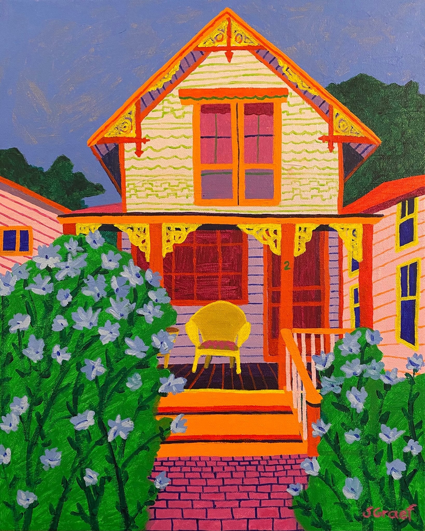 Colorful Porch House
