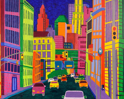 Neon City Traffic