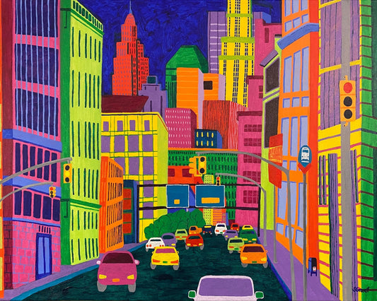 Neon City Traffic
