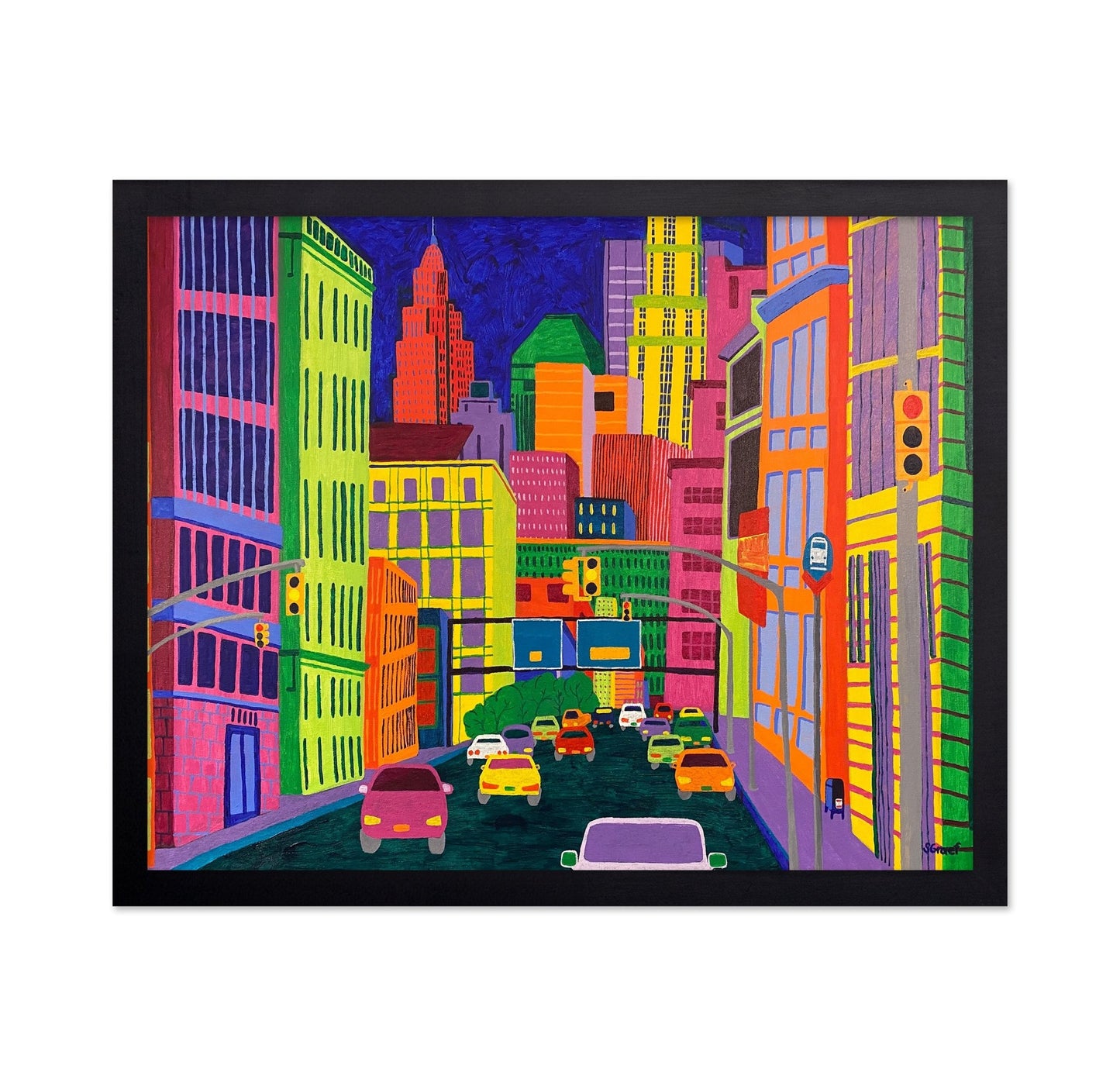 Neon City Traffic