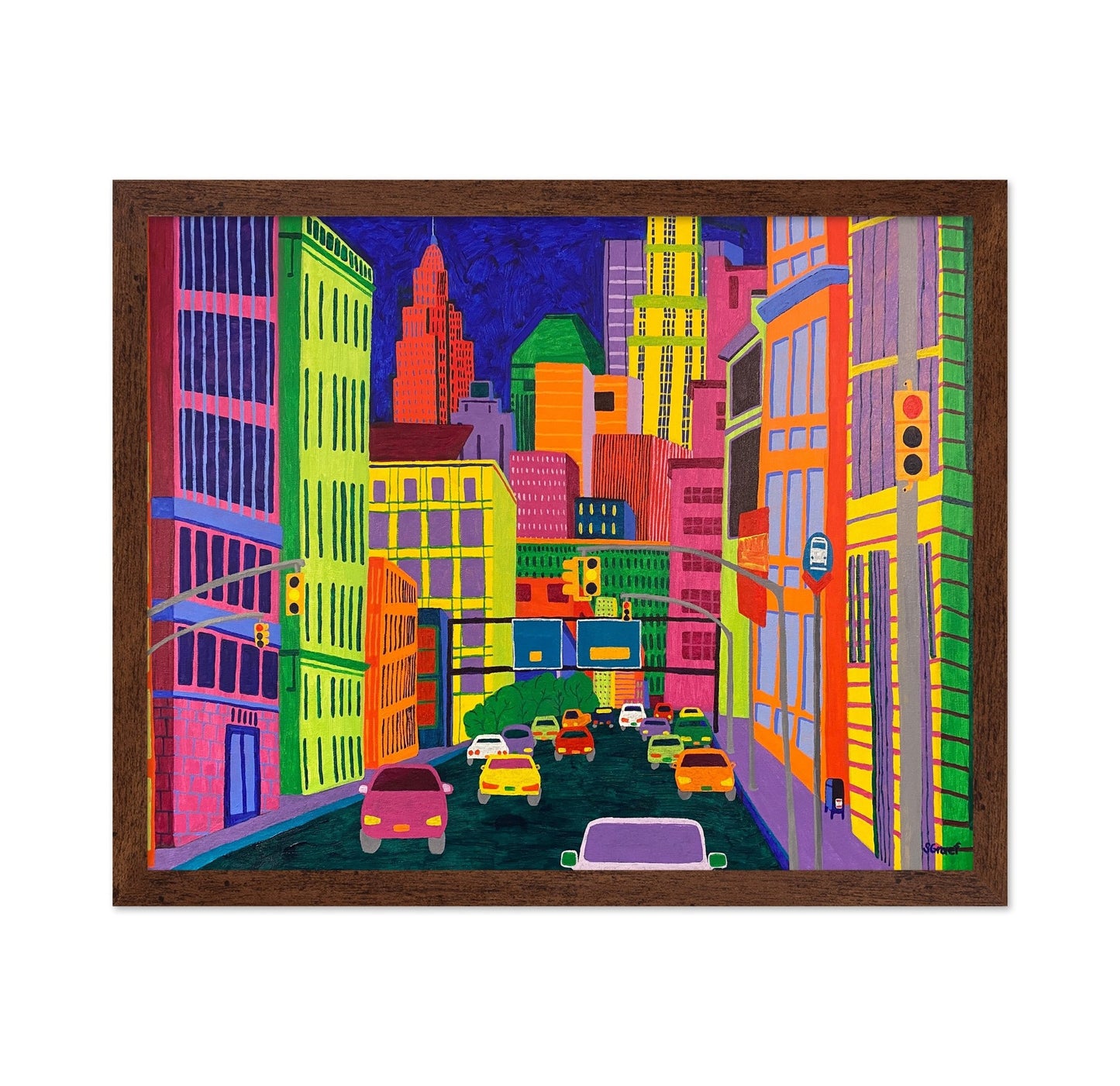 Neon City Traffic