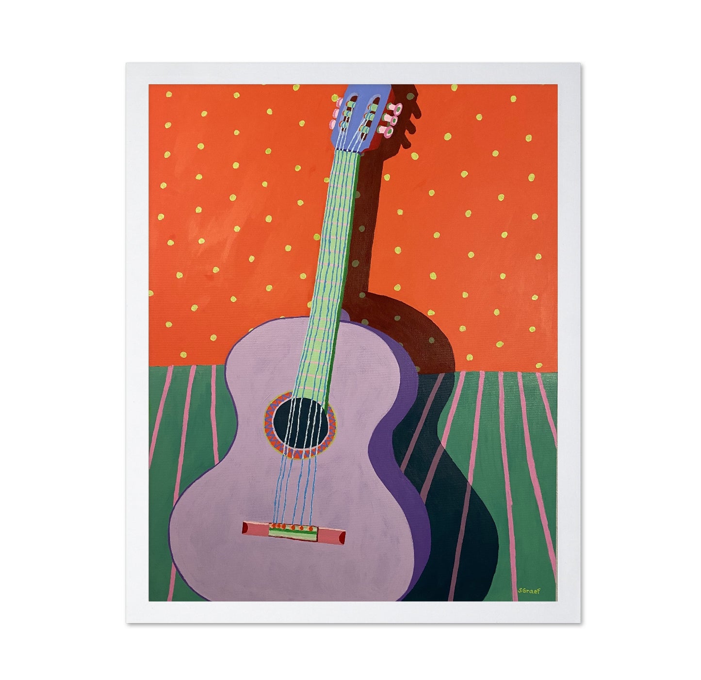 Colorful Guitar Still Life