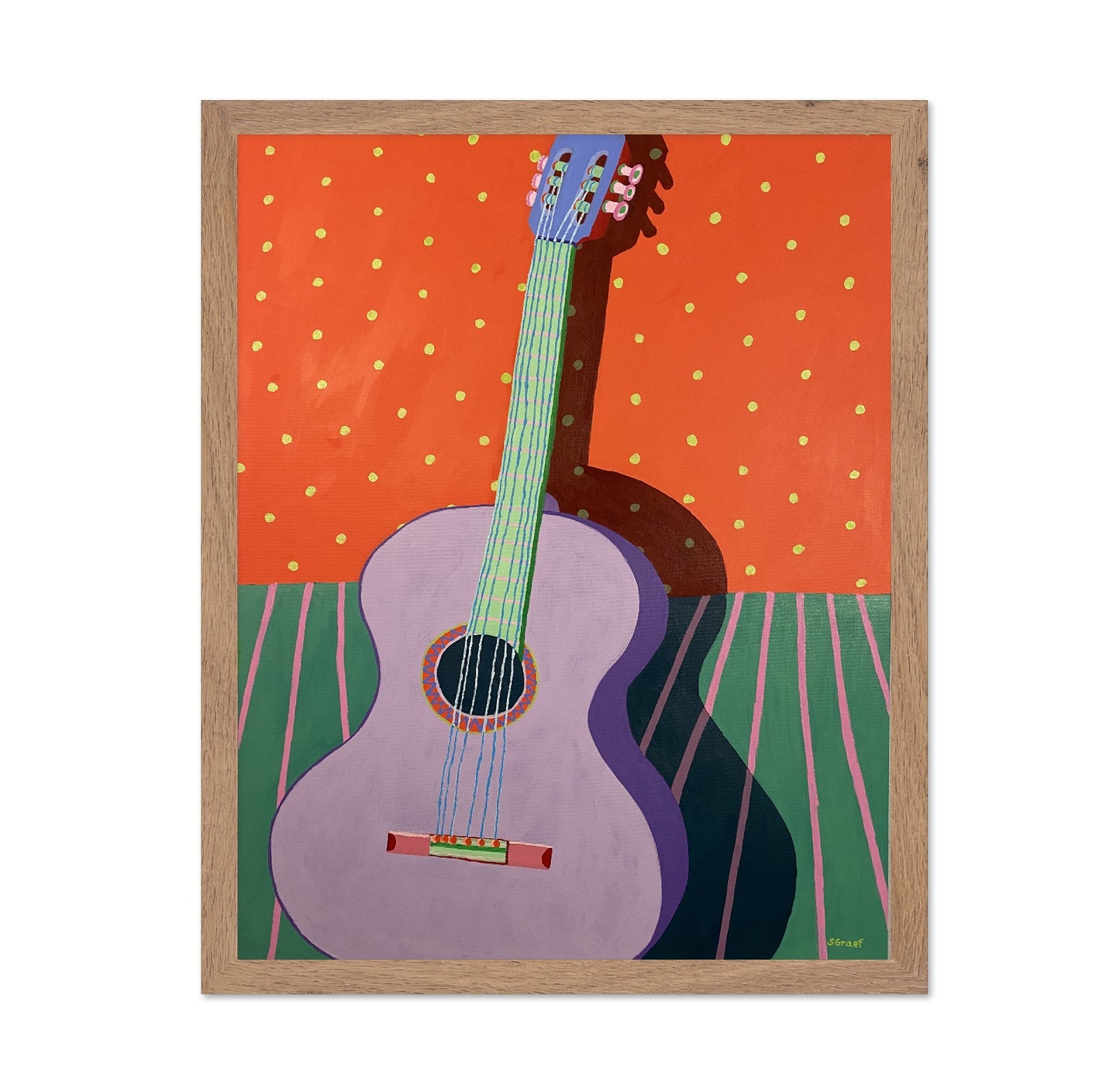 Colorful Guitar Still Life