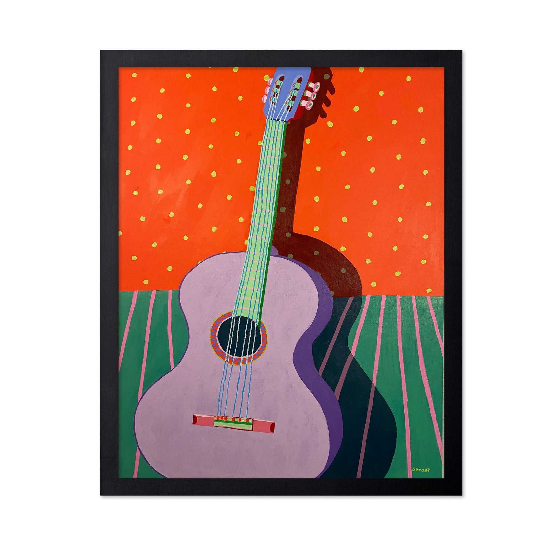Colorful Guitar Still Life