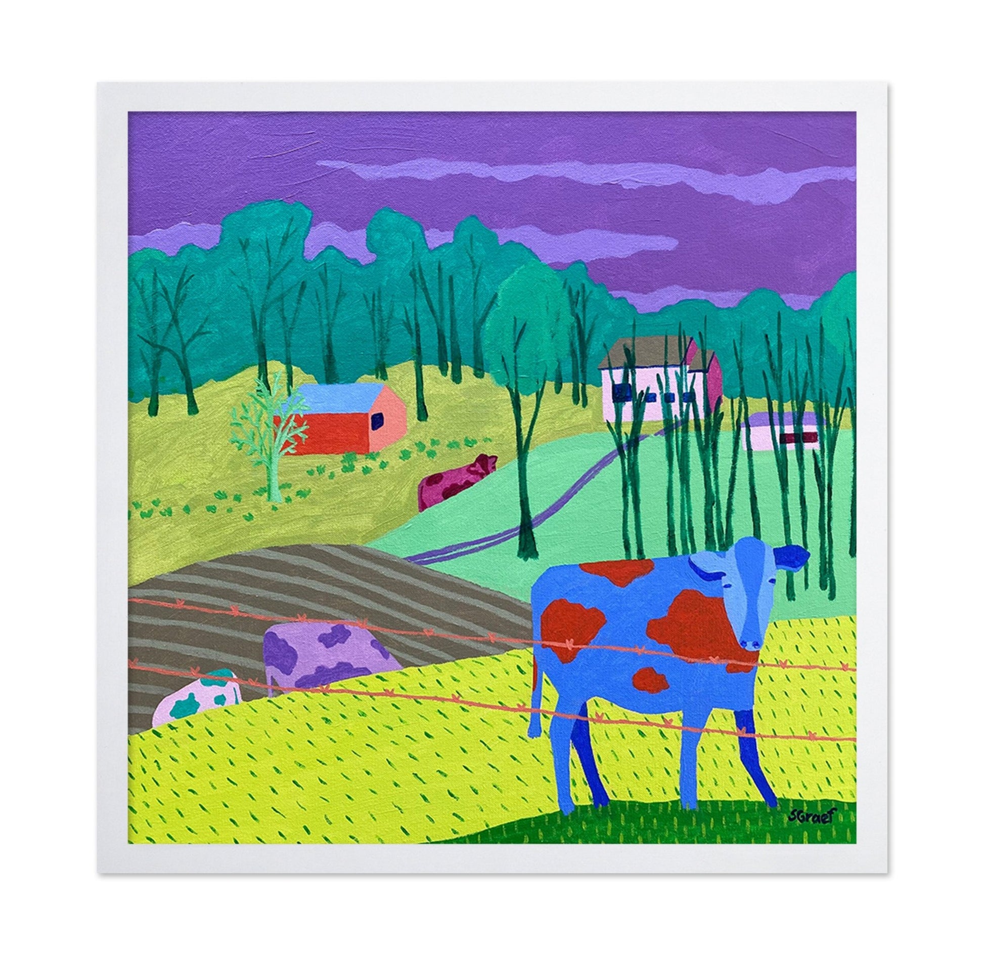Colorful Farm Landscape No2