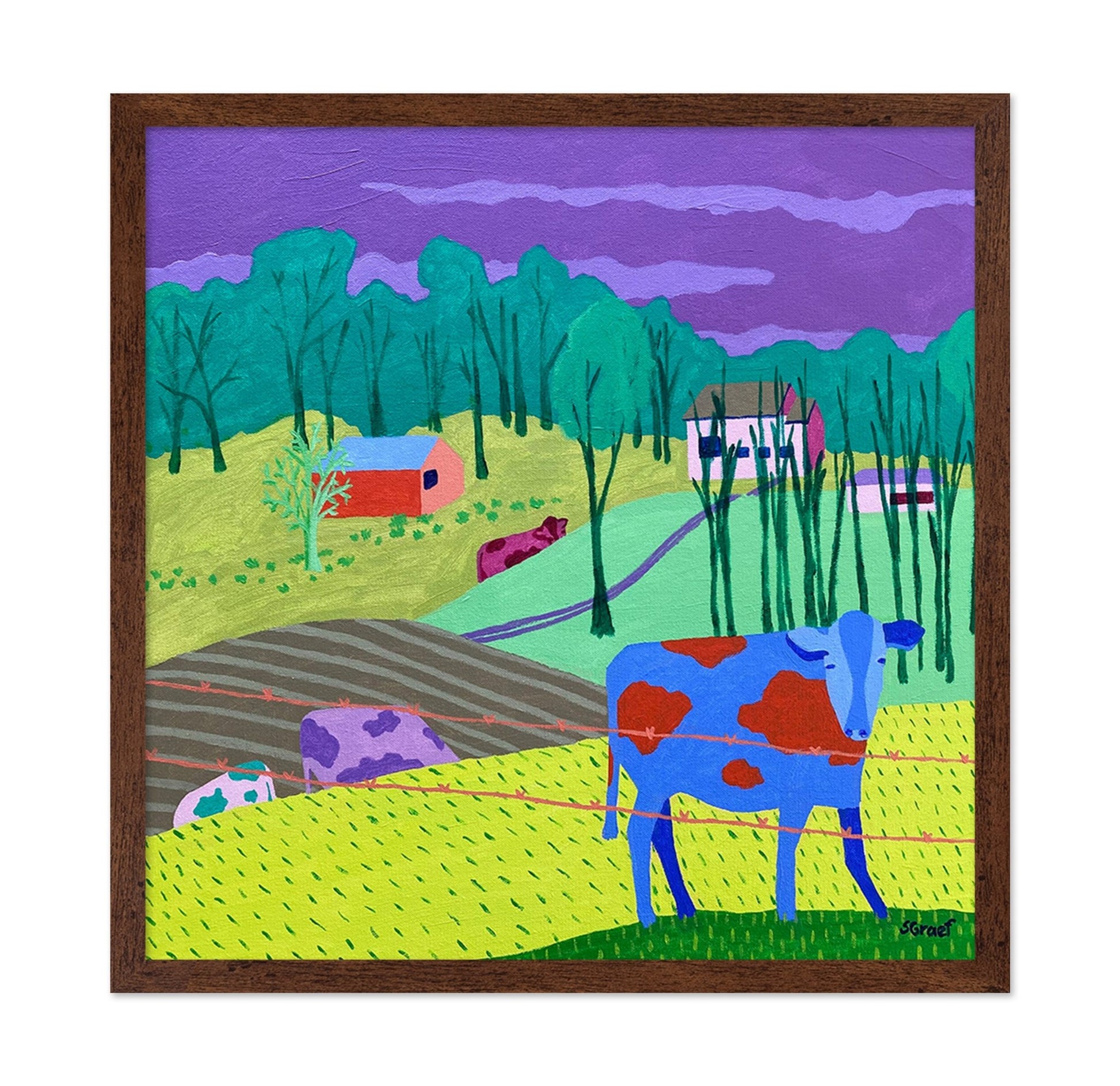 Colorful Farm Landscape No2