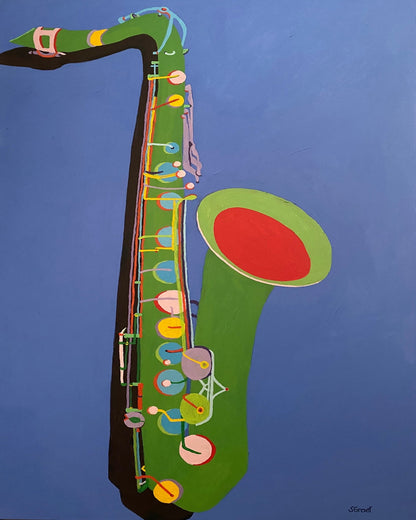 Colorful Saxophone Art