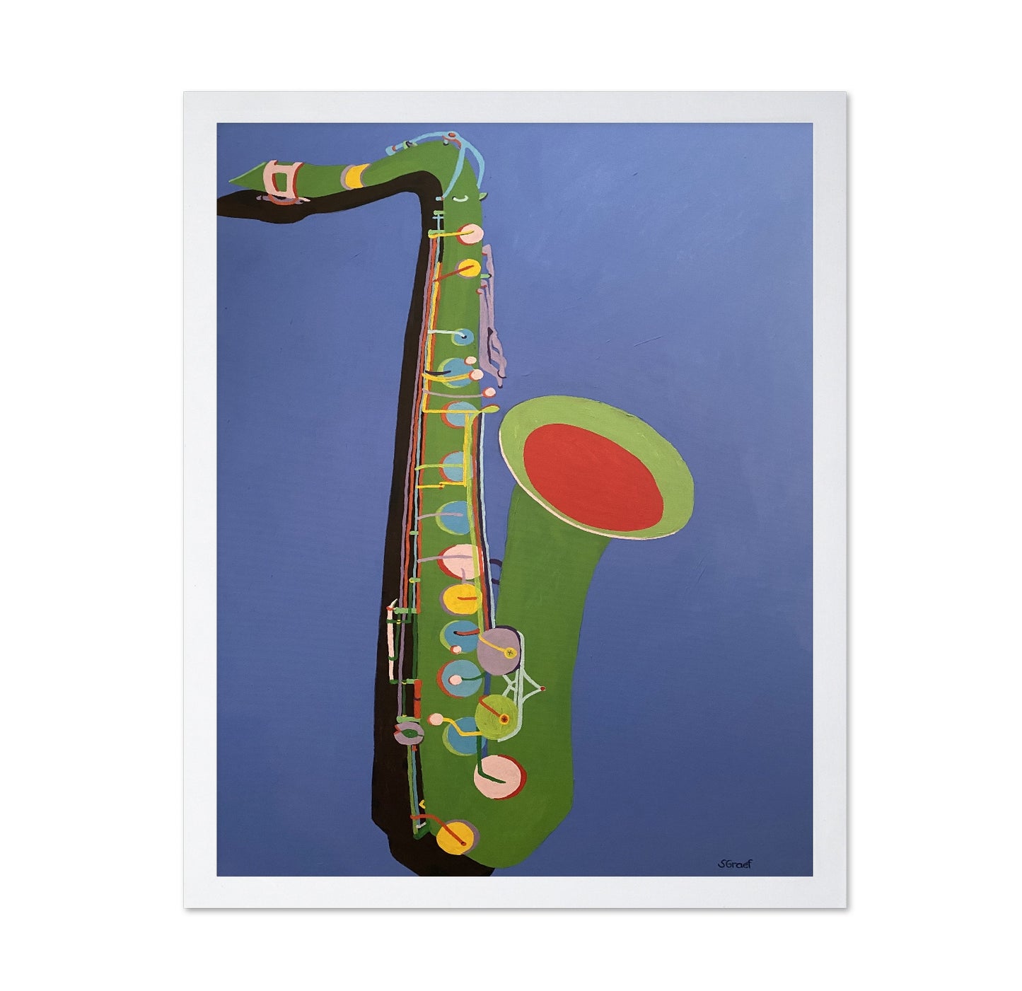 Colorful Saxophone Art
