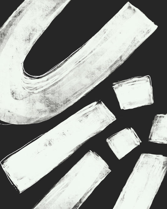 White Brush Strokes