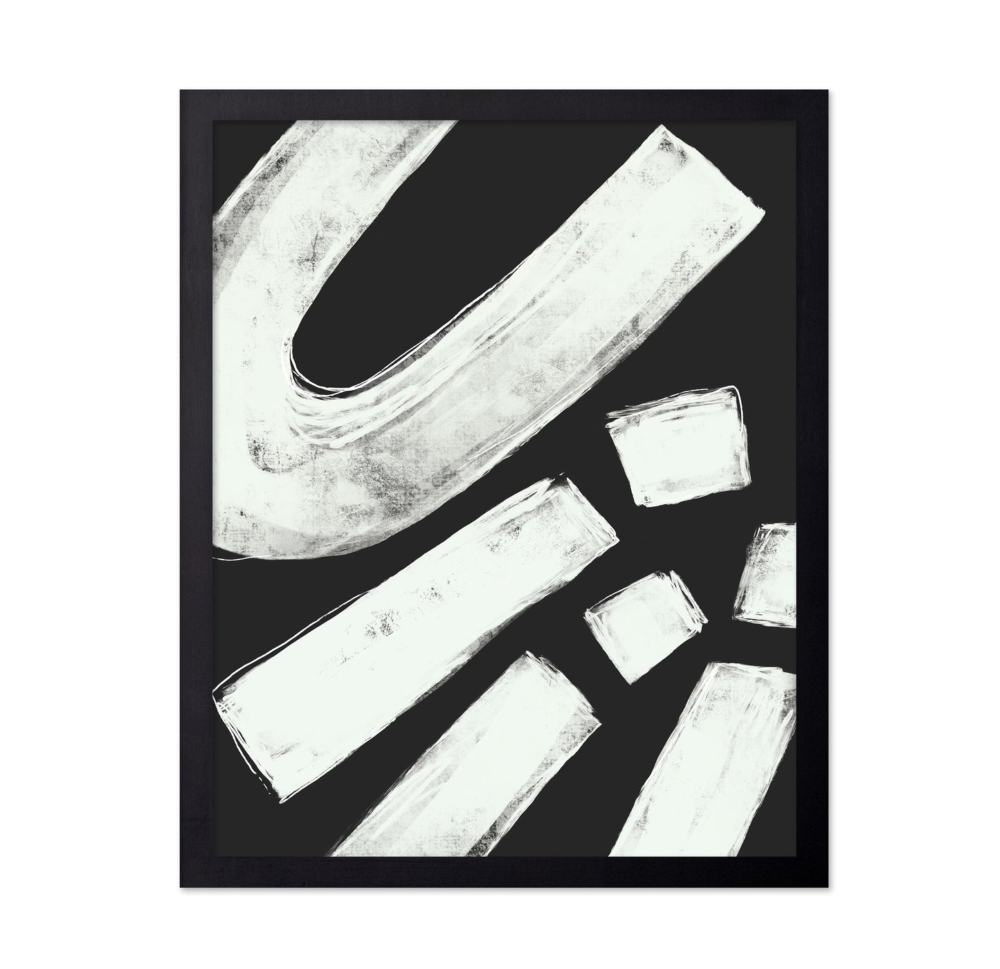 White Brush Strokes