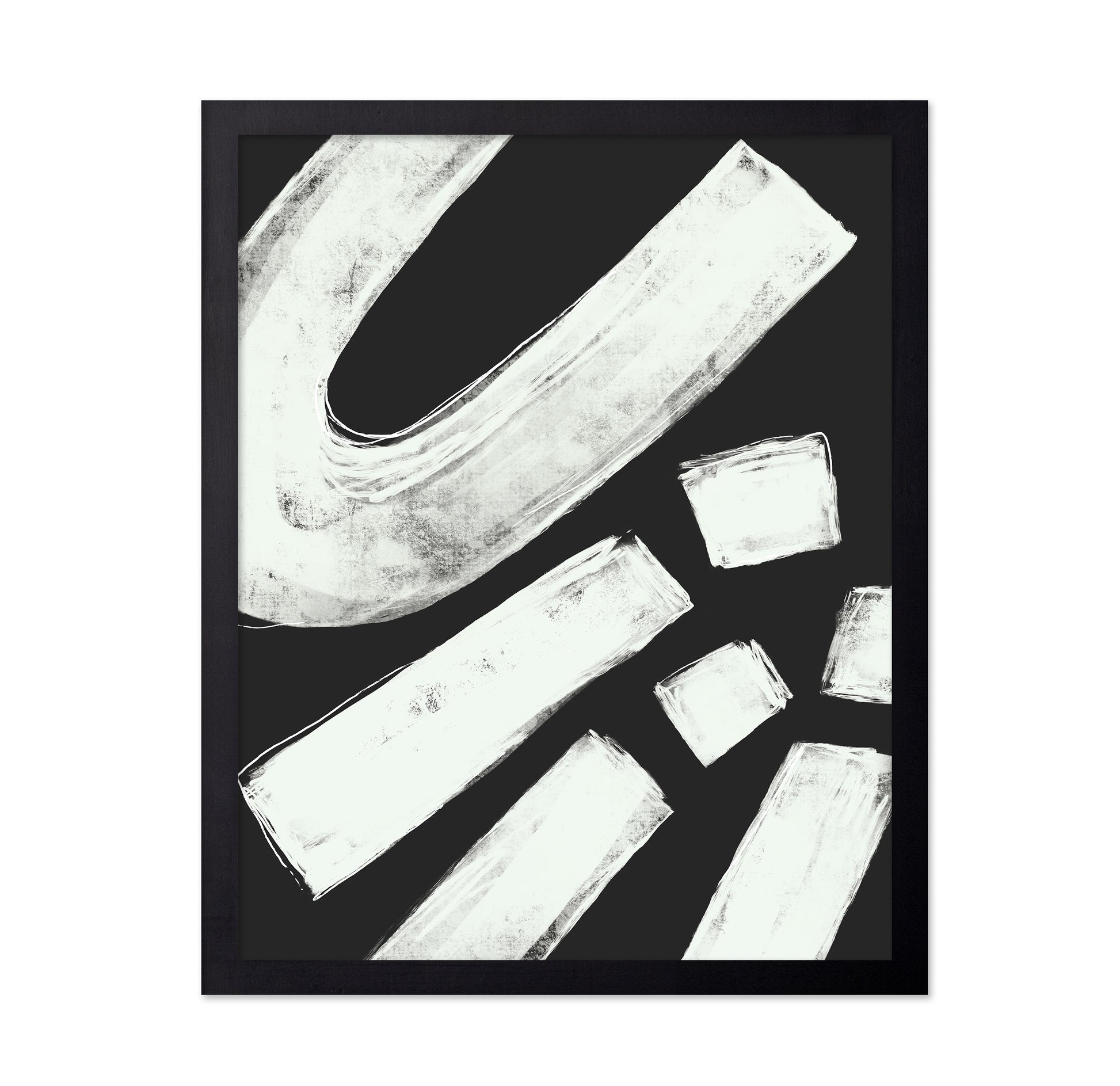 White Brush Strokes