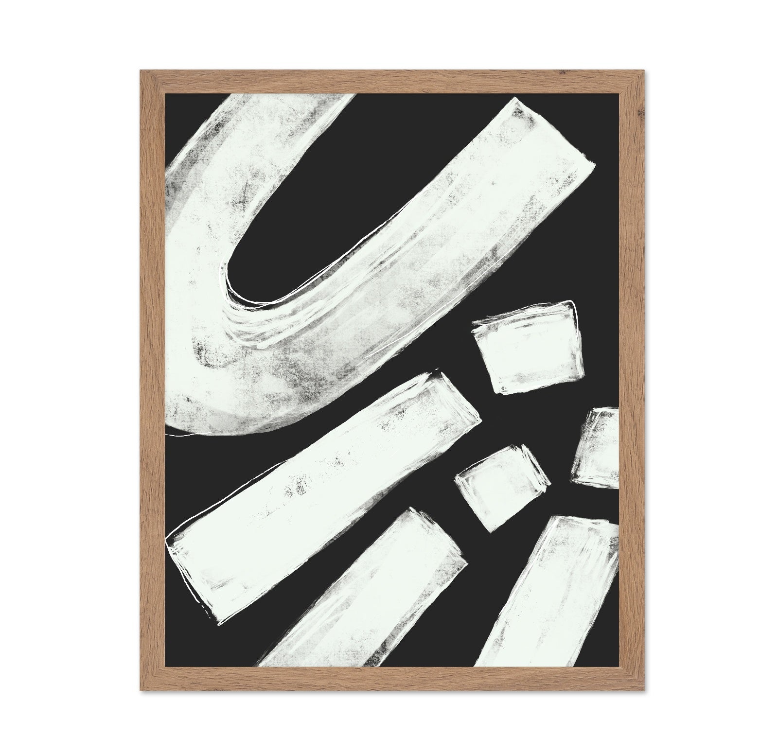 White Brush Strokes