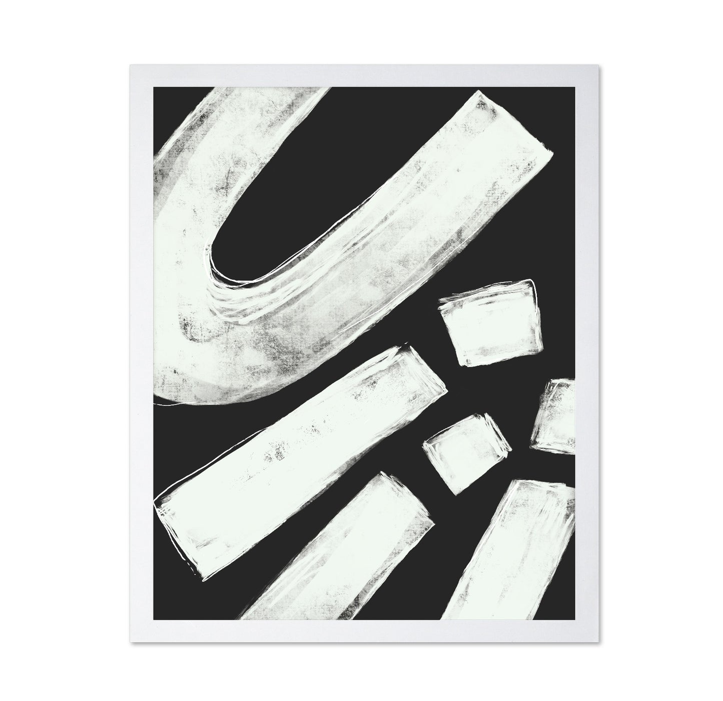 White Brush Strokes