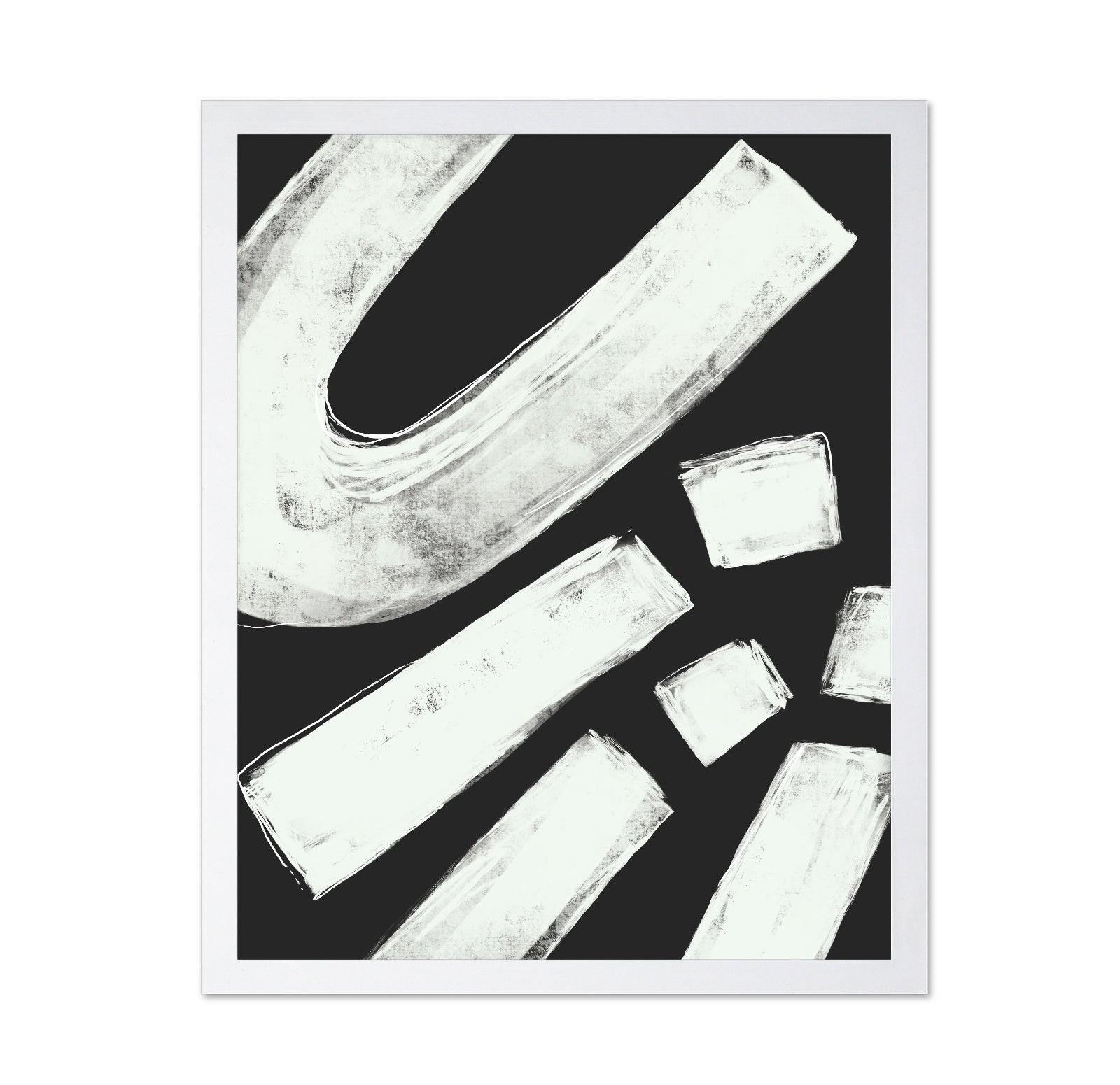 White Brush Strokes