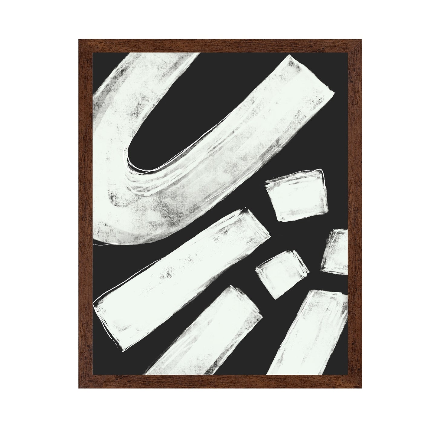White Brush Strokes