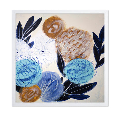 Blue Floral Sketch No3