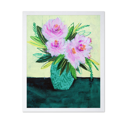 Pink Floral Vase No4