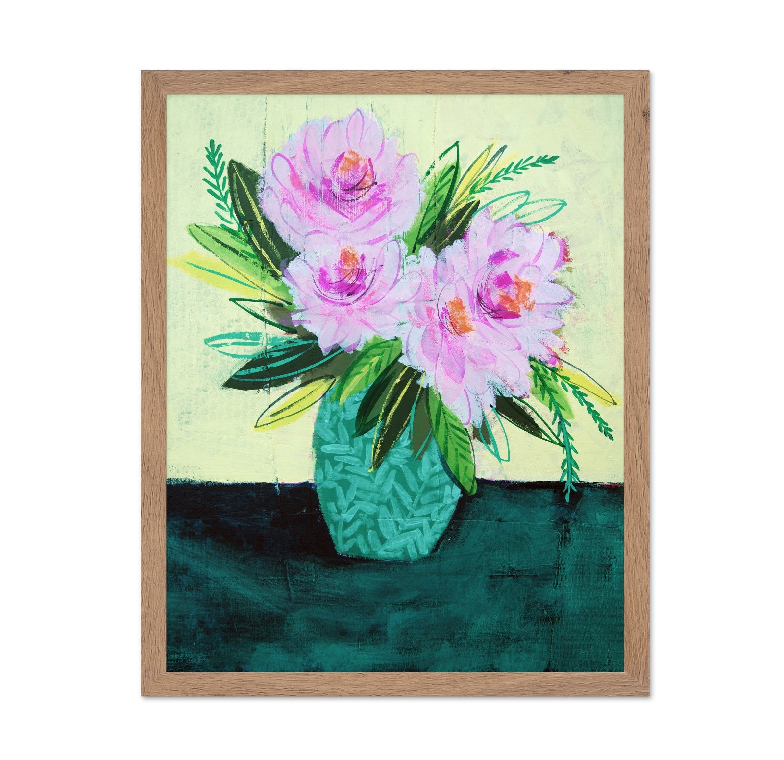 Pink Floral Vase No4