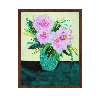 Pink Floral Vase No4