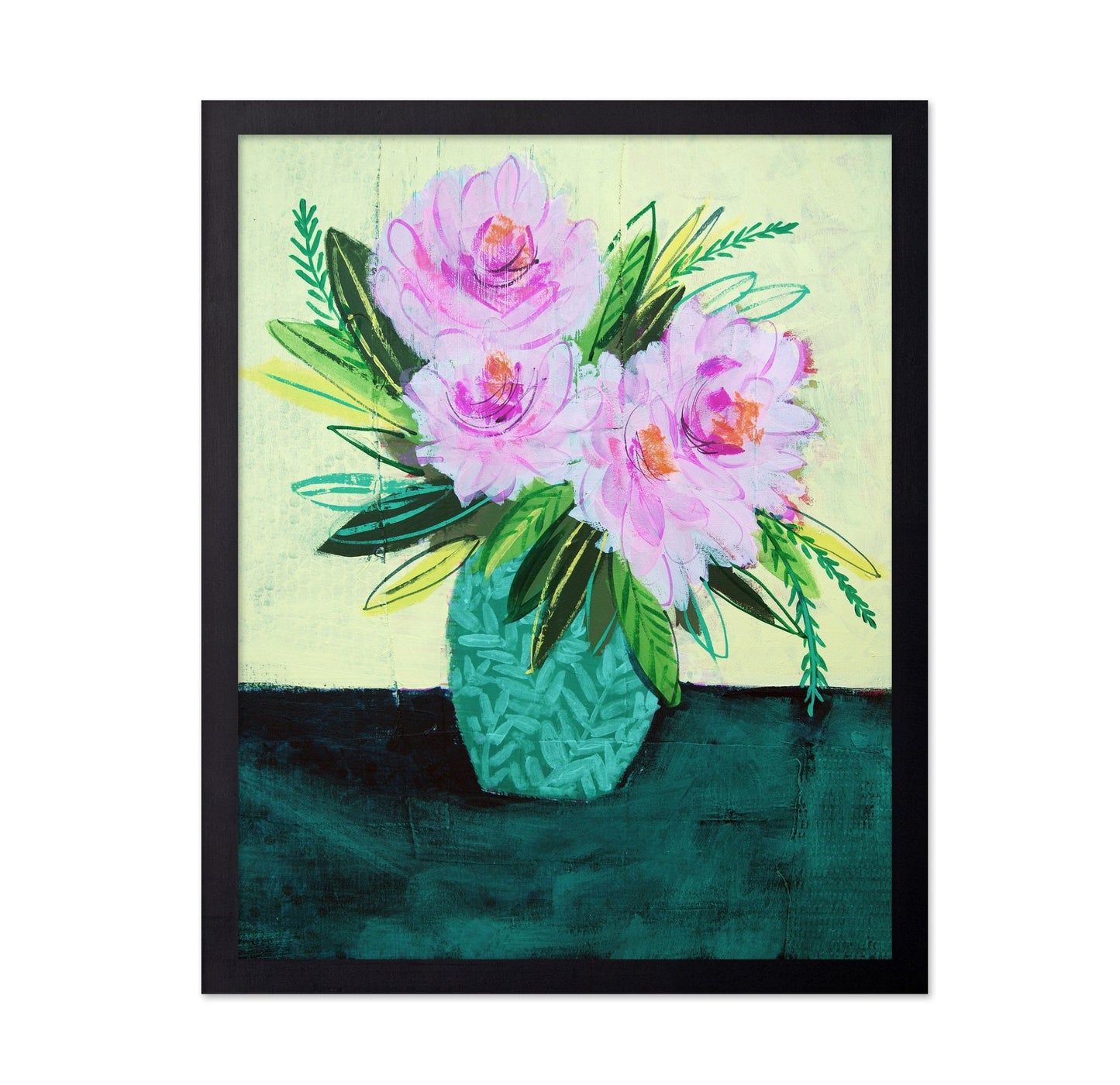 Pink Floral Vase No4