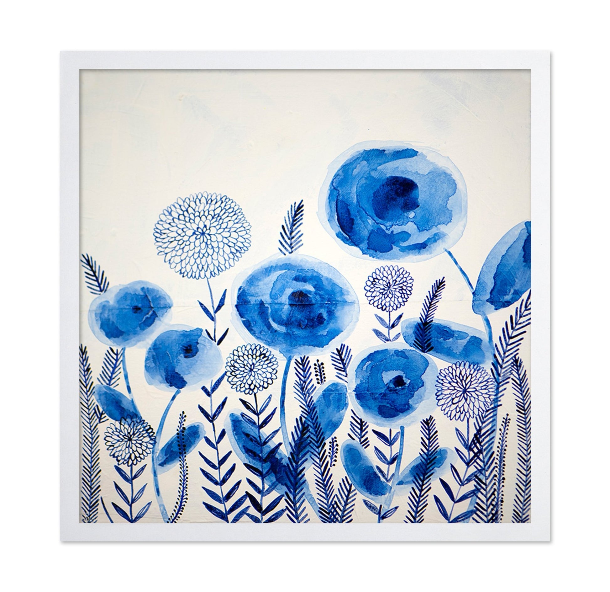 Blue Floral Garden