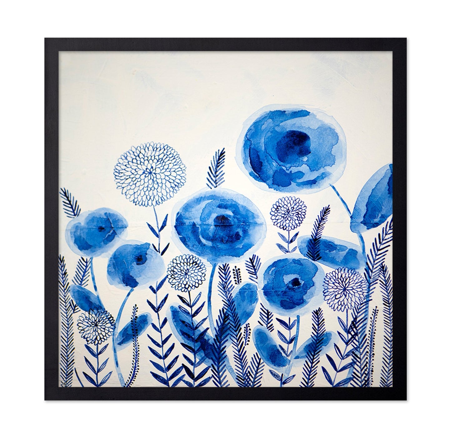 Blue Floral Garden