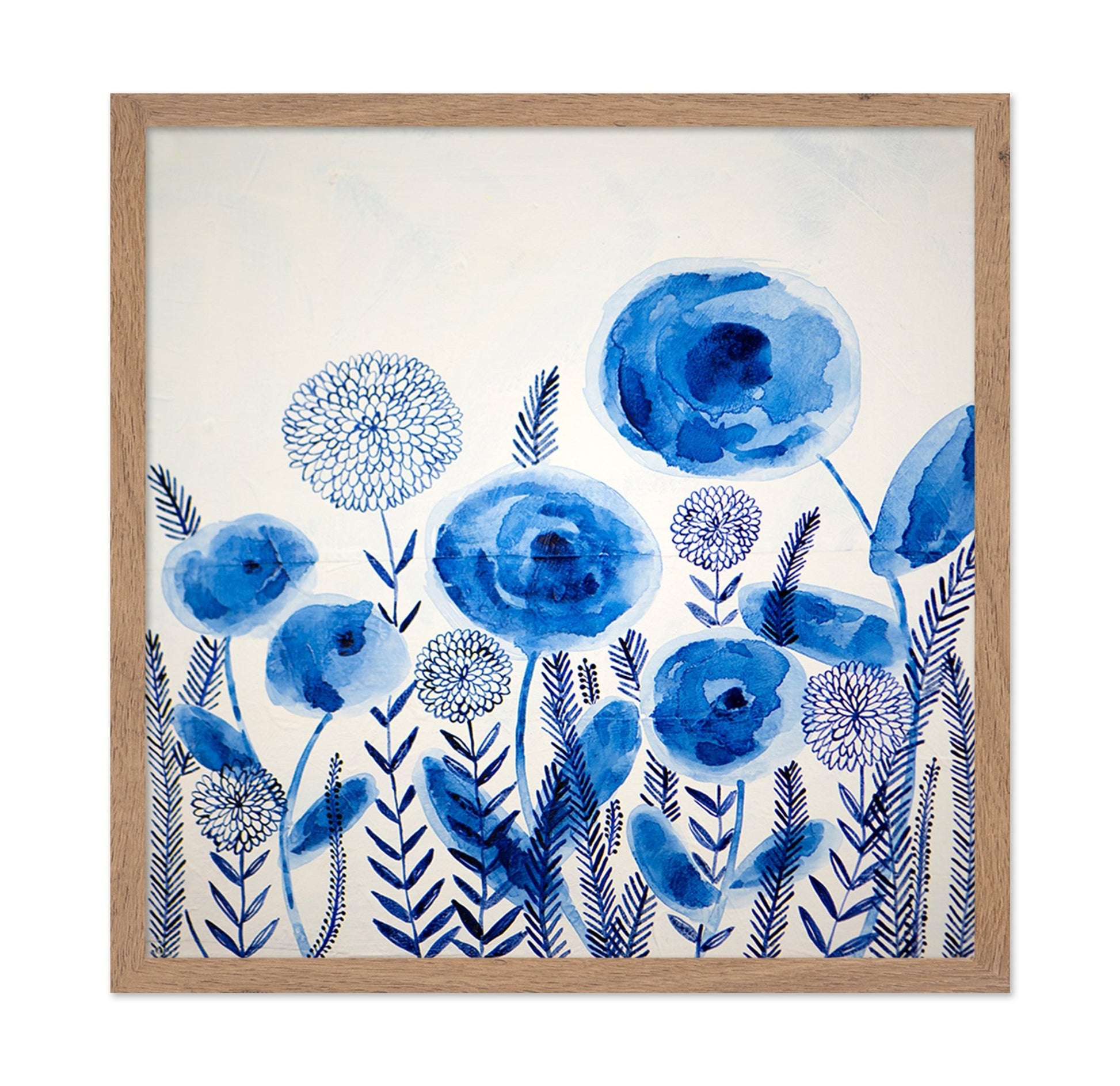 Blue Floral Garden