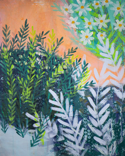 Abstract Daisy Garden