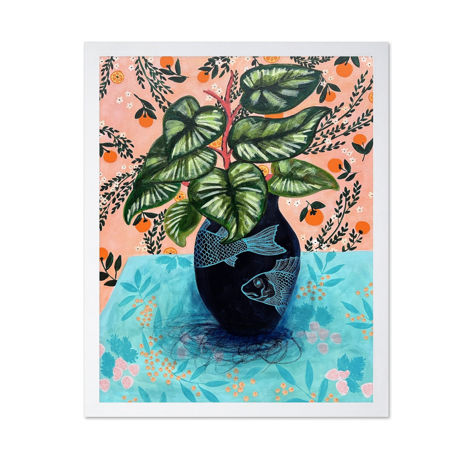 Fish Vase Botanical
