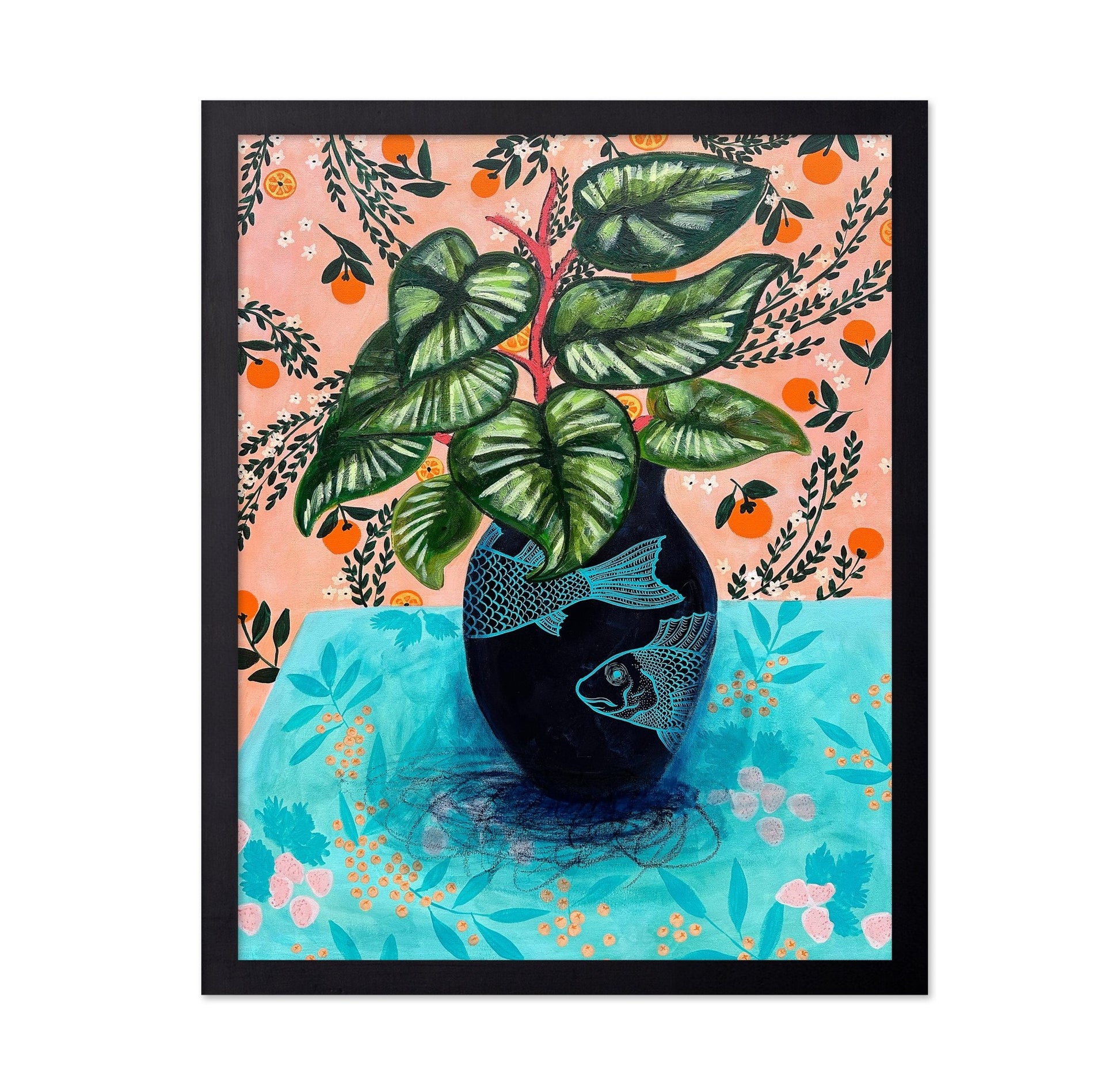 Fish Vase Botanical