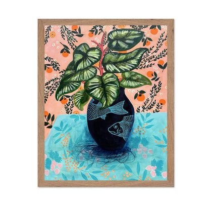 Fish Vase Botanical