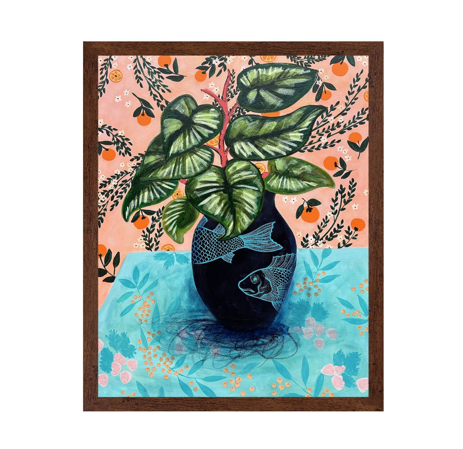 Fish Vase Botanical