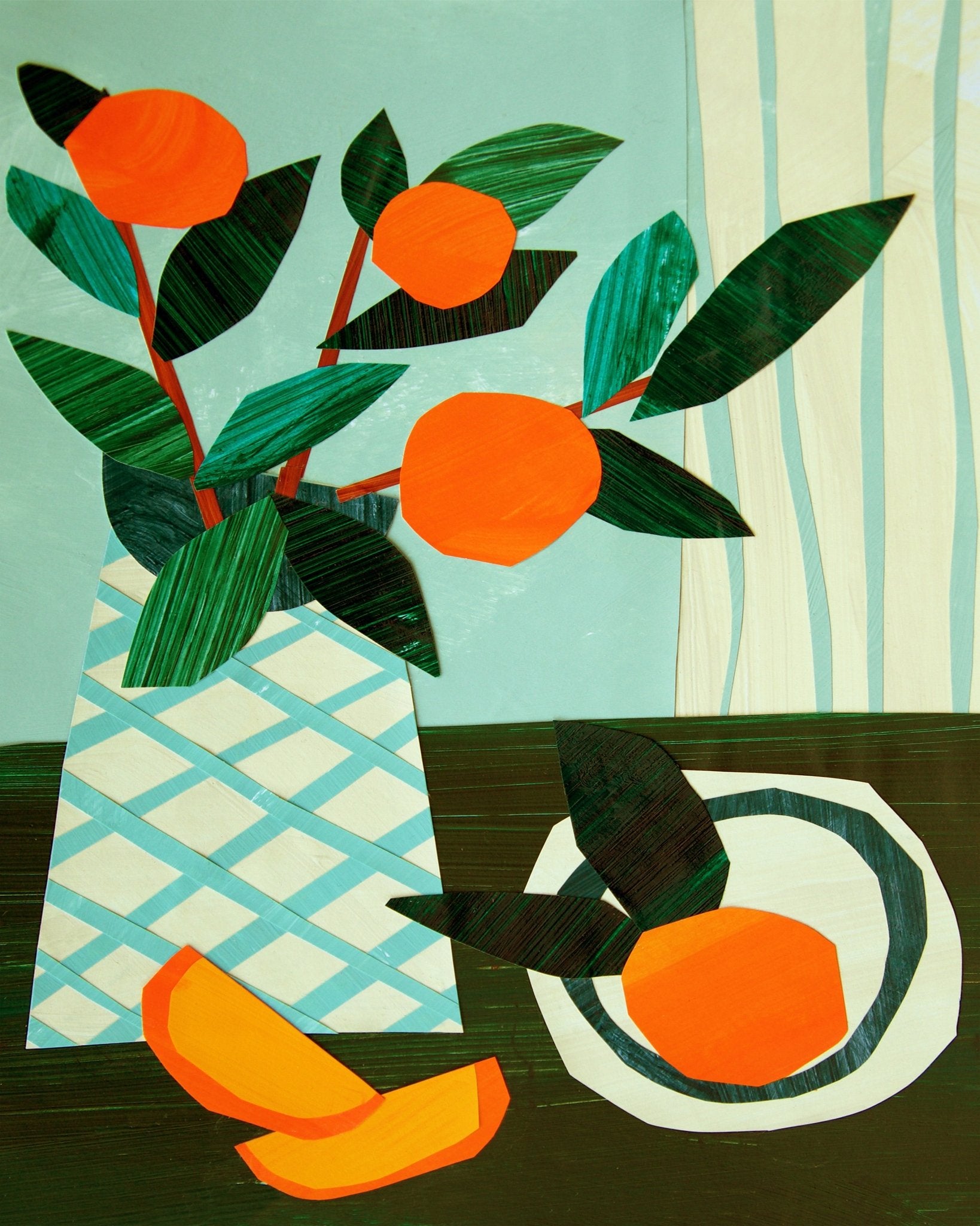 Citrus Still Life Vase