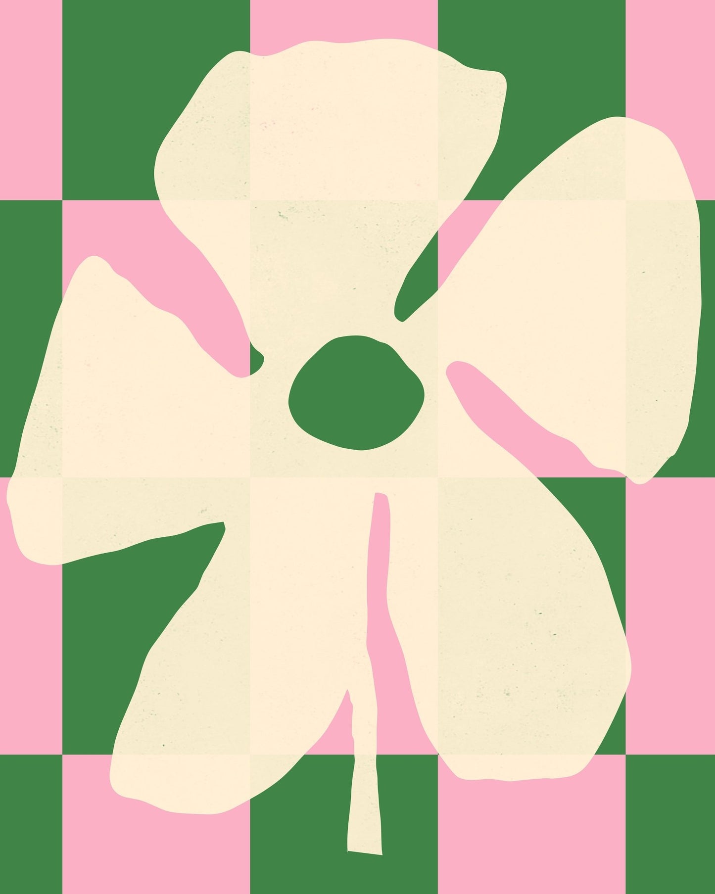 Floral Checkered Bloom