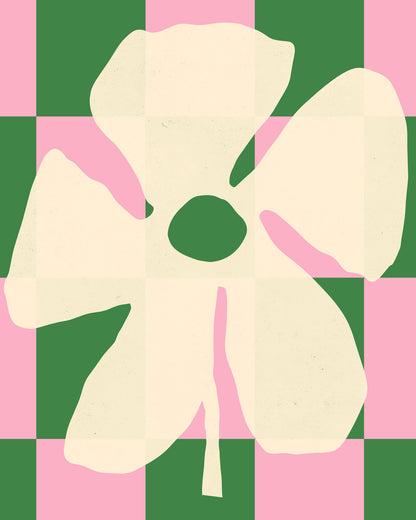 Floral Checkered Bloom