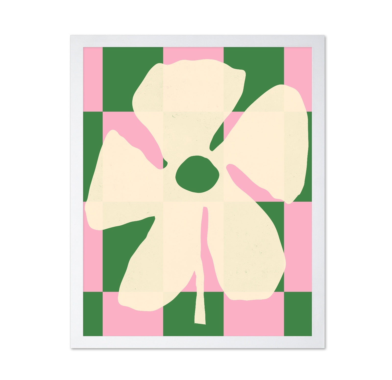 Floral Checkered Bloom
