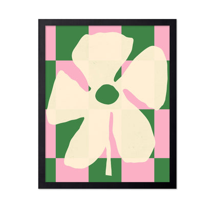Floral Checkered Bloom