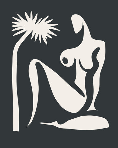 Minimal Nude Palm Figure