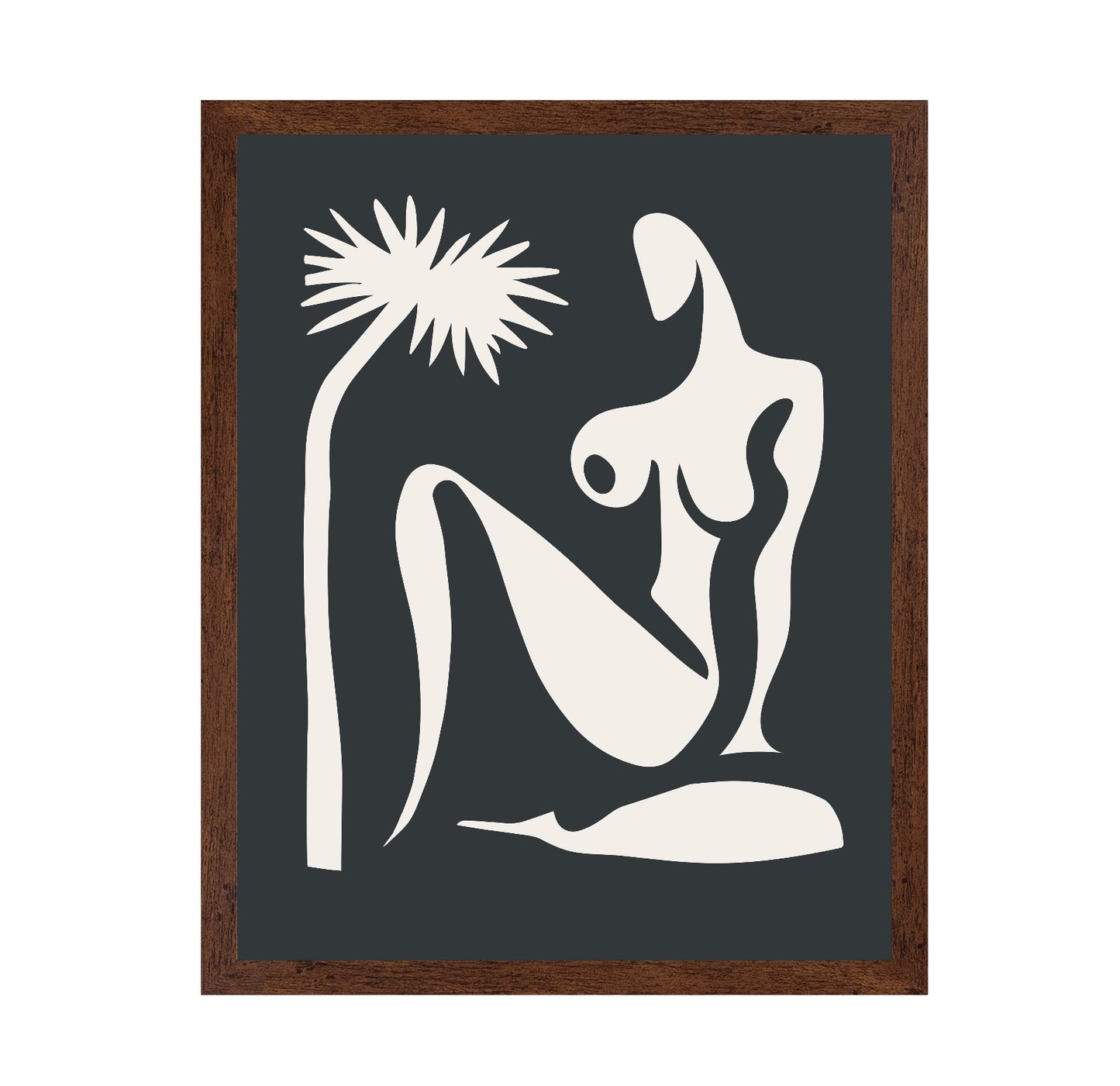 Minimal Nude Palm Figure