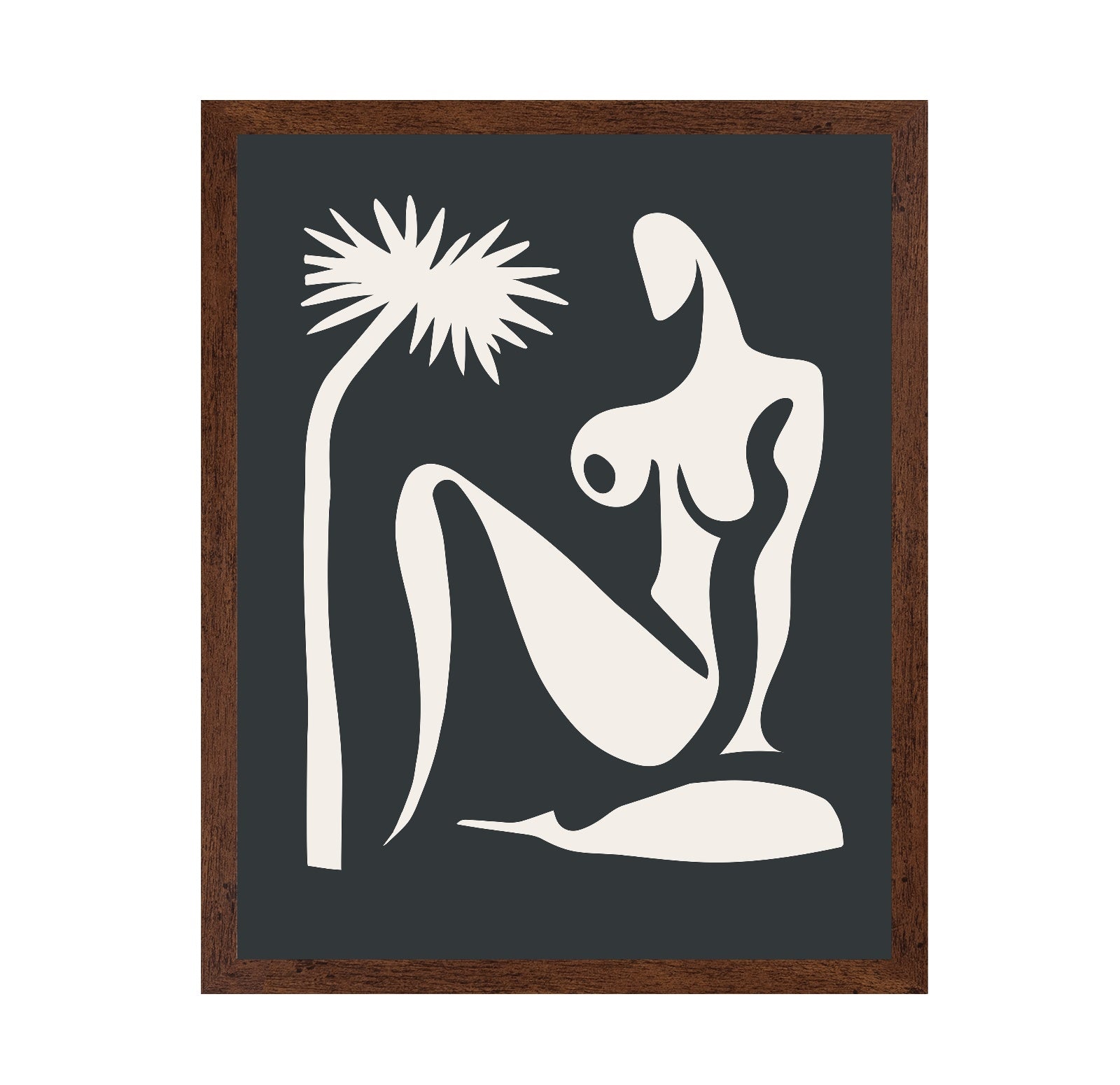 Minimal Nude Palm Figure