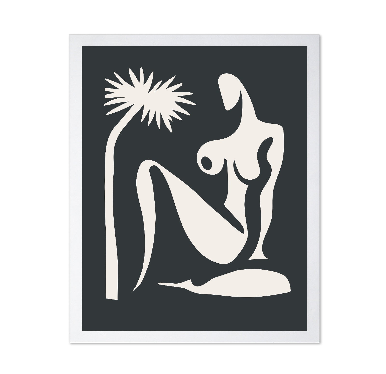 Minimal Nude Palm Figure