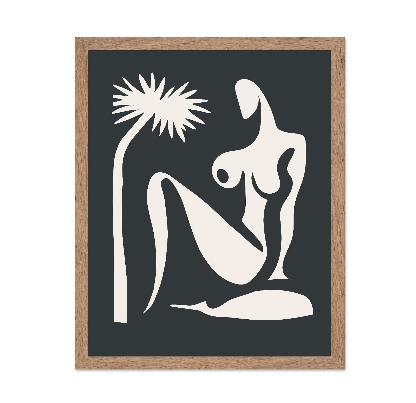 Minimal Nude Palm Figure