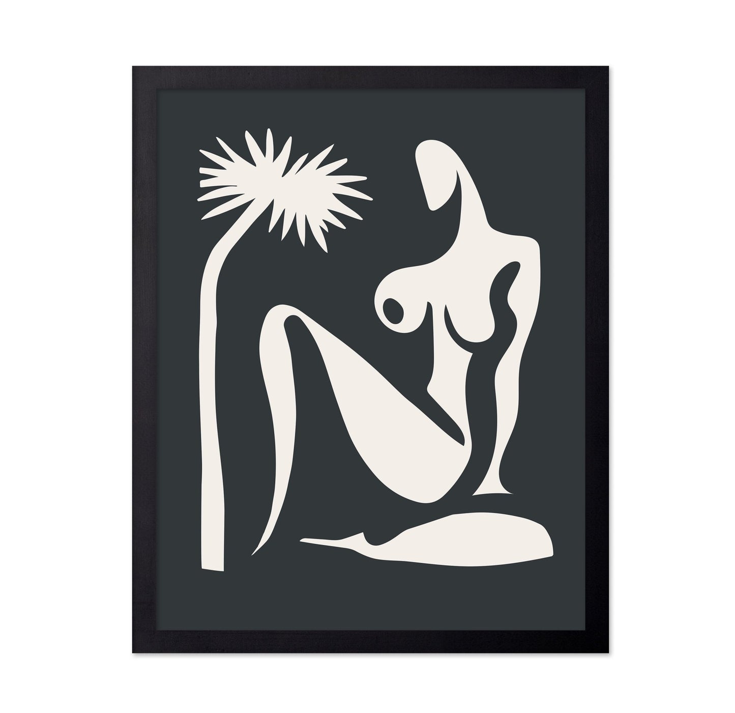 Minimal Nude Palm Figure