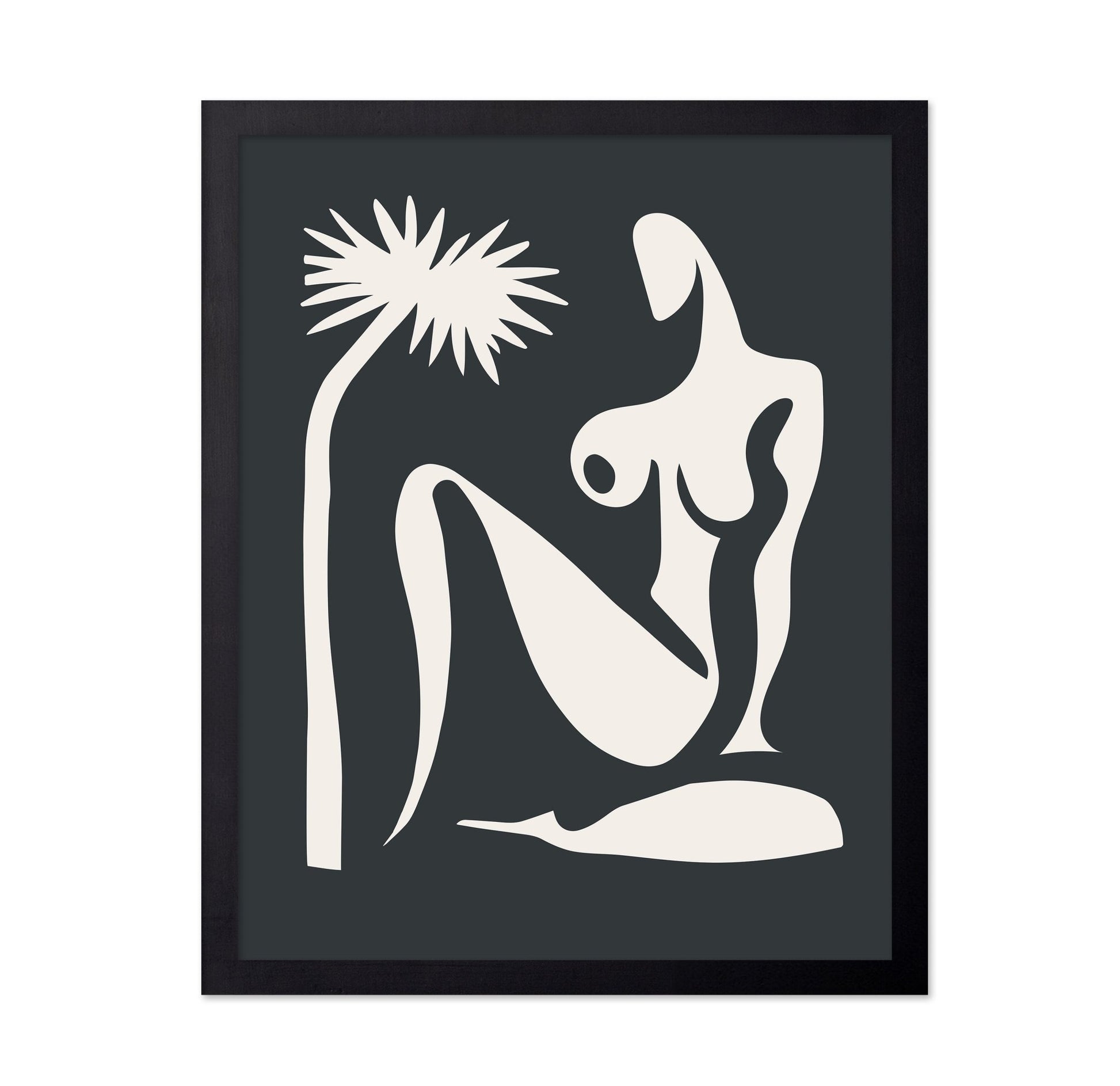 Minimal Nude Palm Figure
