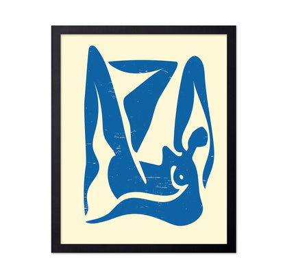 Abstract Blue Female Form