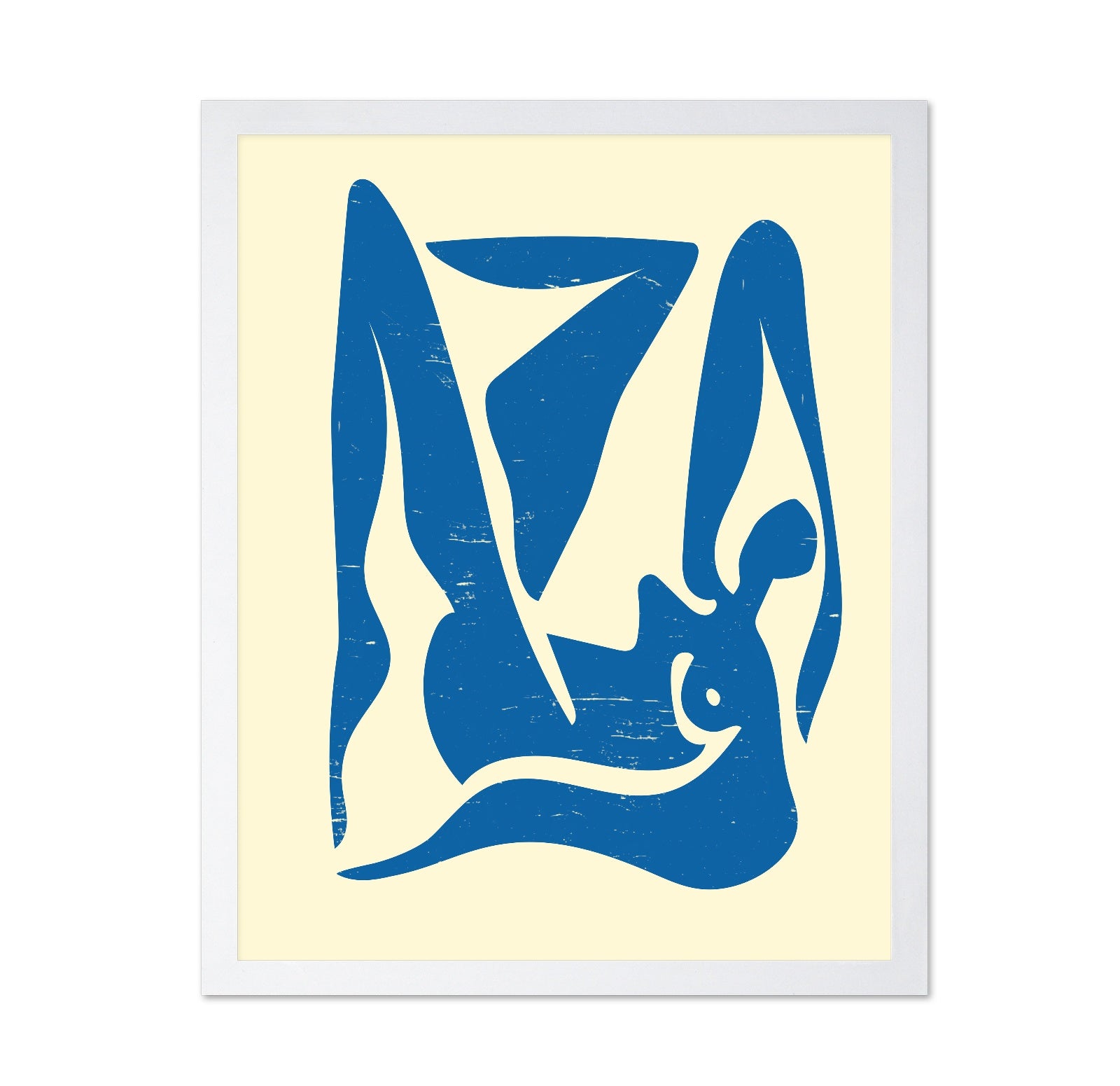 Abstract Blue Female Form