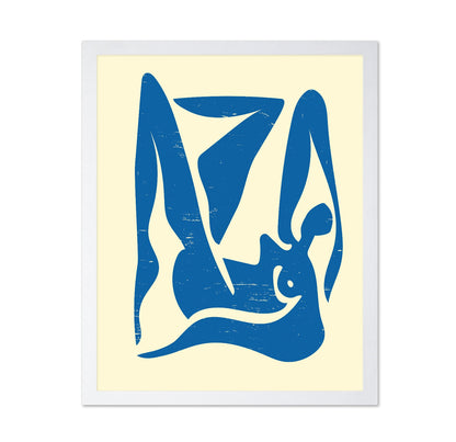 Abstract Blue Female Form