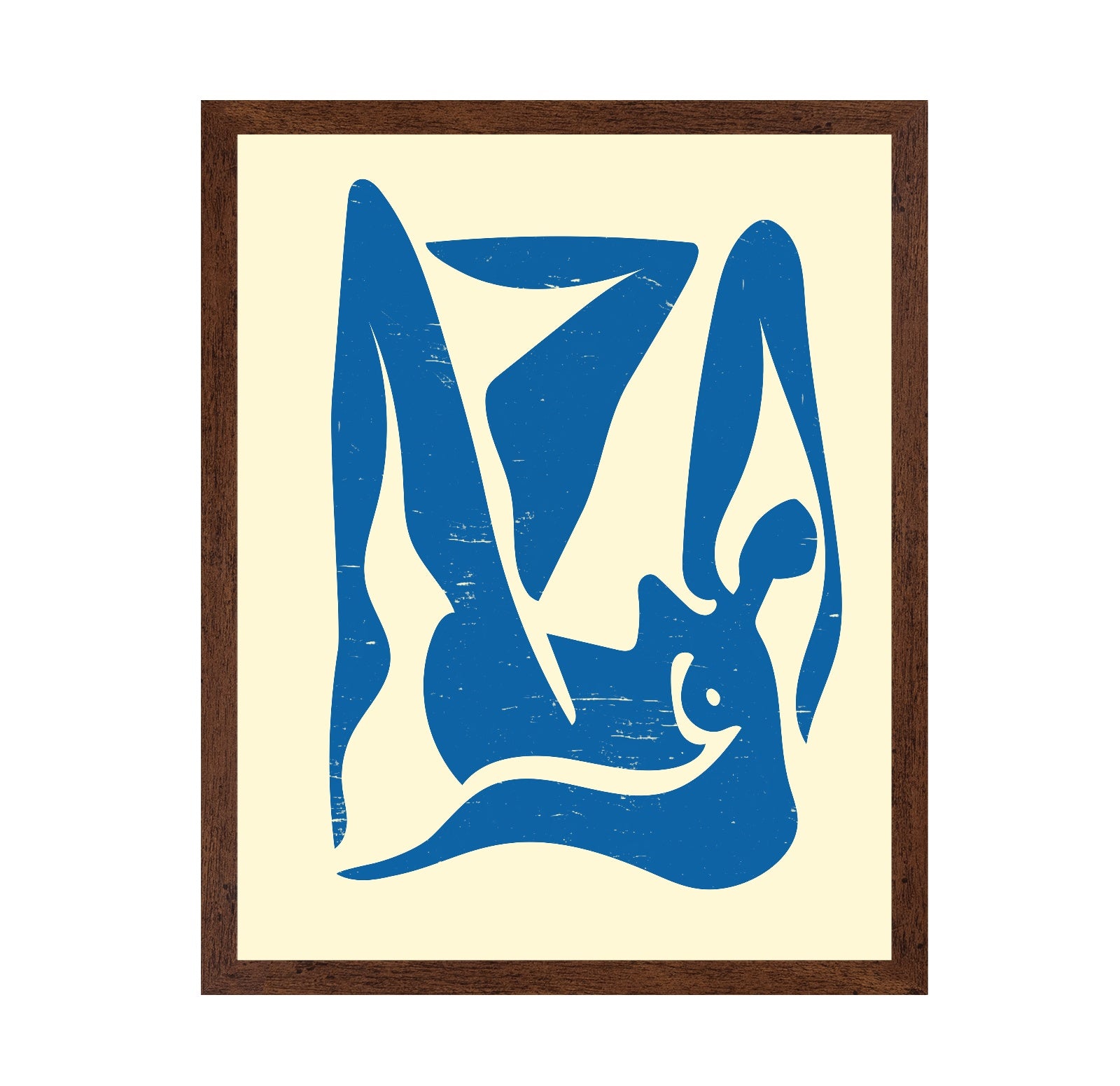 Abstract Blue Female Form