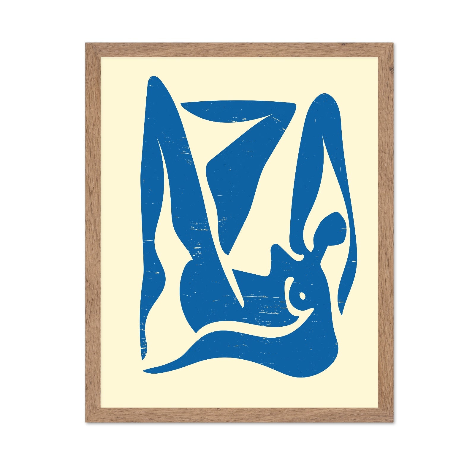 Abstract Blue Female Form