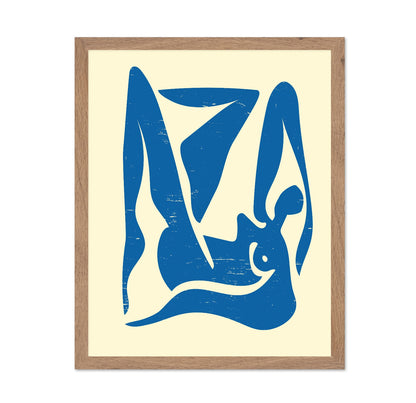 Abstract Blue Female Form